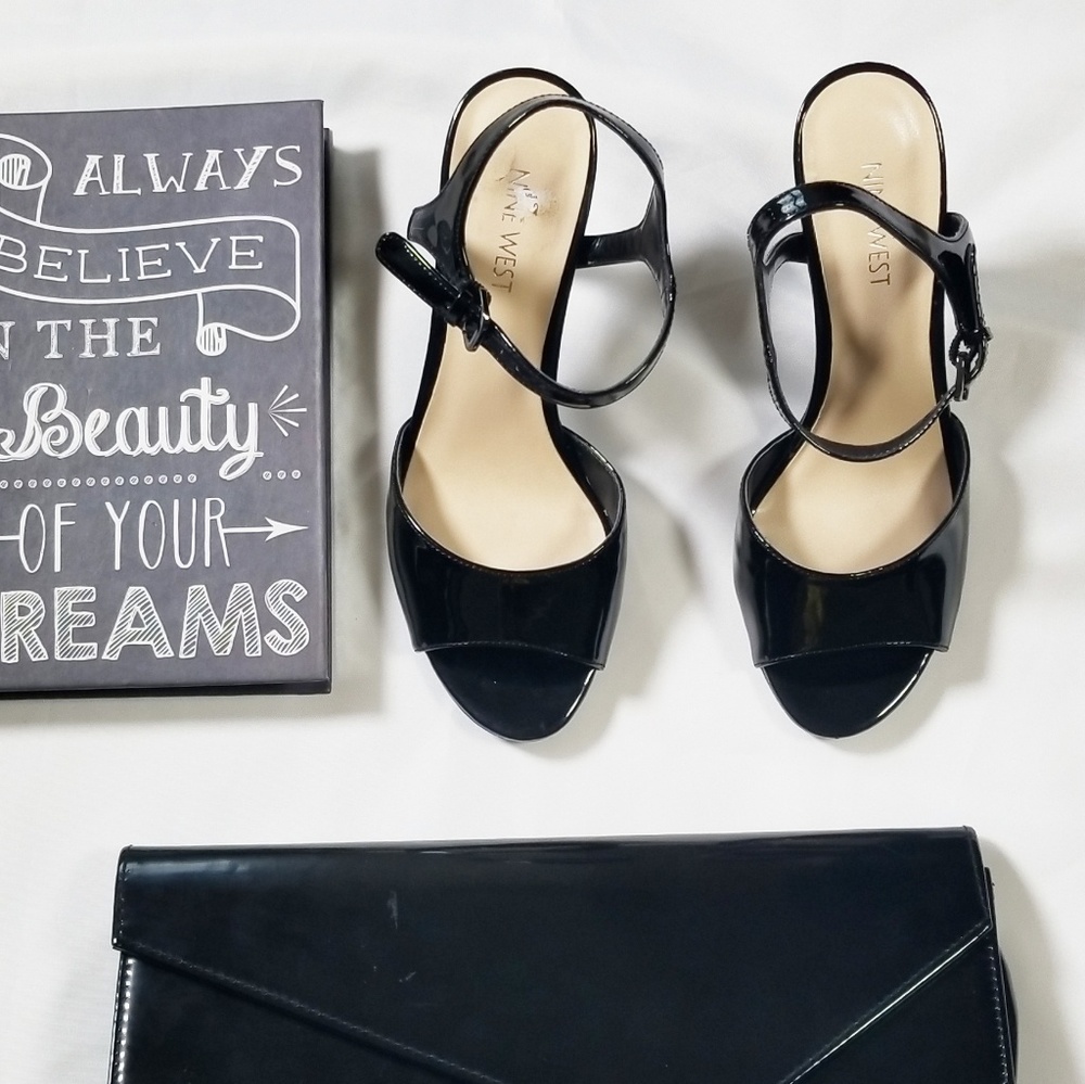 Heeled open toe by nine west